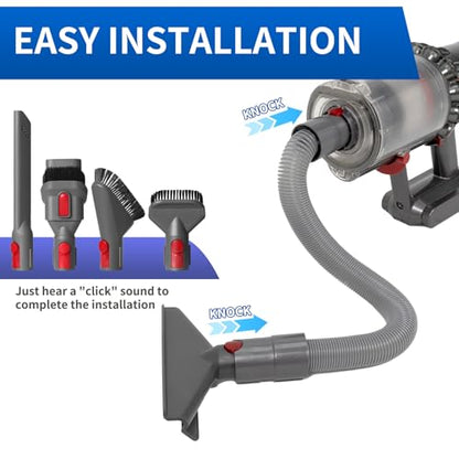Vacuum Attachment Kit Compatible with Dyson V7 V8 V10 V11 V15 Cleaner - color: Home Cleaning Kit with Dryer Vent Hose