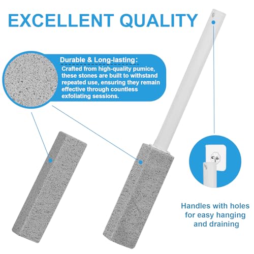 6 Packs Pumice Stone Toilet Bowl Cleaner, Pumice Stone for Cleaning, Powerfully Cleans Hard Water Rings, for Cleaning Toilets, Bathtubs, Grills, Swimming Pools, Sinks - size: 6 Pack