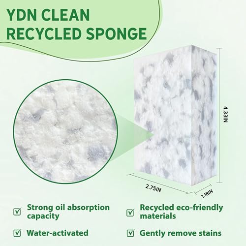 Multi-Purpose 3.5X High-Density Melamine Foam Cleaning Pads in Bulk (100)