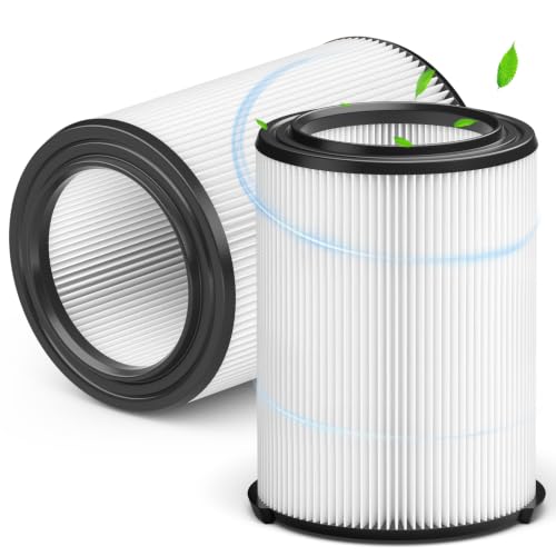 2 Pack VF4000 Replacement Filter Compatible with Rigid Shop Vac Filters - color: VF4000