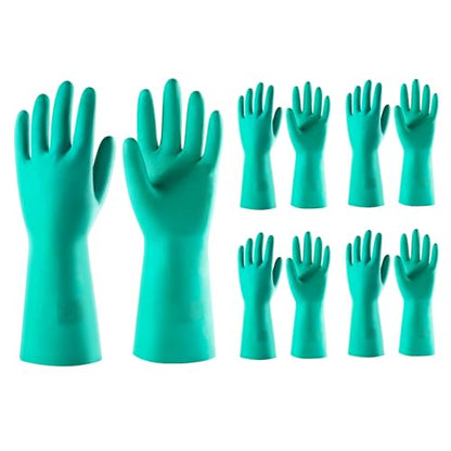 ThxToms 5 Pairs 15mil Nitrile Chemical Resistant Gloves,Latex Rubber Free,S - color: Pack of 5, size: Small