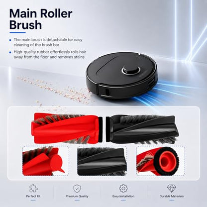 Qrevo S5V Replacement Parts for Roborock Qrevo Curv(S5X)/Qrevo Edge(S5A) - size: 24Pcs Qrevo S5V / Curv (S5X) / Edge (S5A) Parts