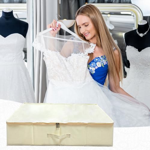 Wedding Dress Storage Box Kit - Rectangular with 40 Sheets Acid-Free Tissue Paper & Microfiber Gloves