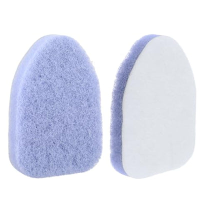 2Pcs Scouring Pads Grey Scrub Pads for Cleaning Reusable Scrub Sponge Non Scratch Fit Tub Tile Scrubber Brushes Cleaning for Kitchen Toilet Wall Tile Sink