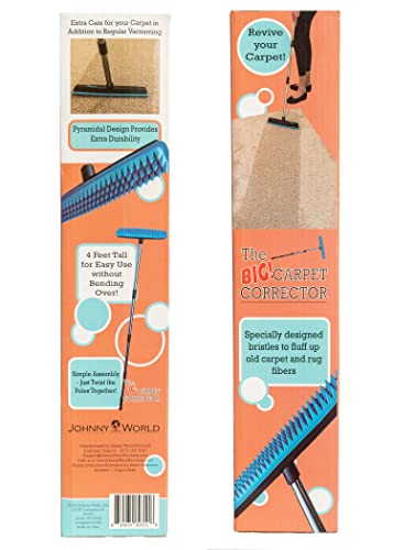The Big Carpet Corrector- Carpet Rake to Rejuvenate Your Matted Carpet. Perfect for Hallways, Stairs, Steps, and Other High Traffic Areas.