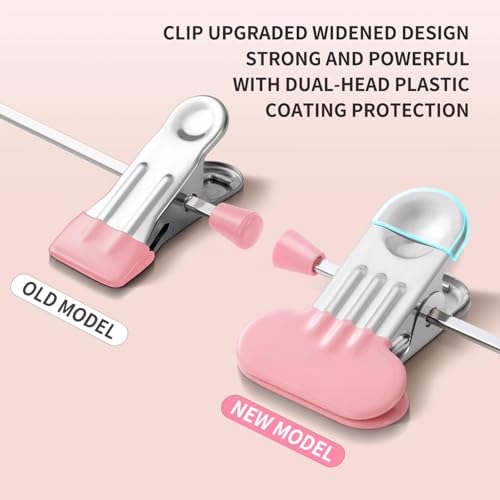 Matel Pants Skirt Hangers with Wide Clips,12 Inch 30 Pack, Pink - color: Pink, size: 12Inch
