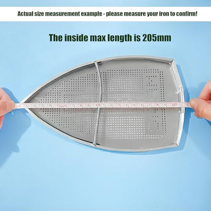 FQTANJU Iron Protector Cover for SilverStar Brand ES-85-AF - Aluminum Steam Iron Shoe Cover with Vented Design (2 Pack) - Prevents Burns & Protects Fabrics