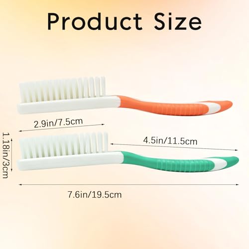 2 Pcs Shoe Cleaning Brush, Convenient Anti Slip Soft Bristle Shoes Cleaning Scrubber with Hanging Hole, Multi-Functional Long Handle Scrubbing Brush for Shoe and Clothing (Orange, Green) - color: Orange, Green