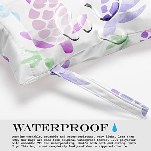 Wet Bag, Wet Dry Bag, Wet Bag for Swimsuit, Travel, Beach, Pool, Diapers, Dirty Yoga Gym Clothes, Makeup Bag, Waterproof Reusable Beach Bag Anchor Sea Turtle Pirate Blue - color: crab beach accessories-02