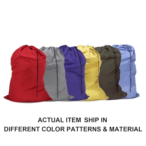 Extra Large Laundry Bag 30"x40", Varied Colors, 6 Pack - color: Mixcolor