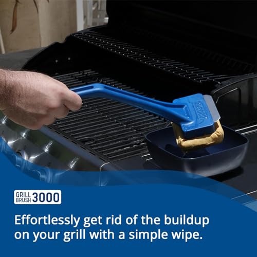 Grill Rescue BBQ Replaceable Scraper Cleaning Head, Bristle Free - Safe, Durable and Unique Scraper Tools for Cast Iron or Stainless-Steel Grates, Barbecue Cleaner (GB3000 Head) - color: Gb3000 Head