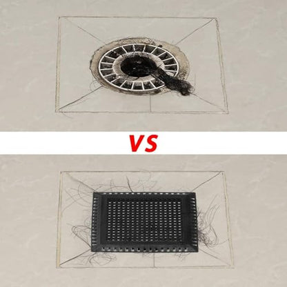 Aojuxix Shower Drain Hair Catcher/Drain Protector/Shower Drain Cover - color: Matte Black, size: 4 inch