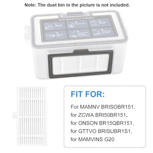 For MAMNV BR150/BR151 For BR150/BR151 For ONSON BR150/BR151 For GTTVO BR150/BR151 Robot Vacuum Cleaner, Vacuum Cleaner Replacement Kits(10PCS) - size: 10PCS