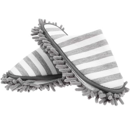 Mop Slippers Washable Cleaning Slipper Cover Reusable Indoor Cleaning Slippers for Floor Cleaning Home Kitchen Bathroom Office 1 Pair