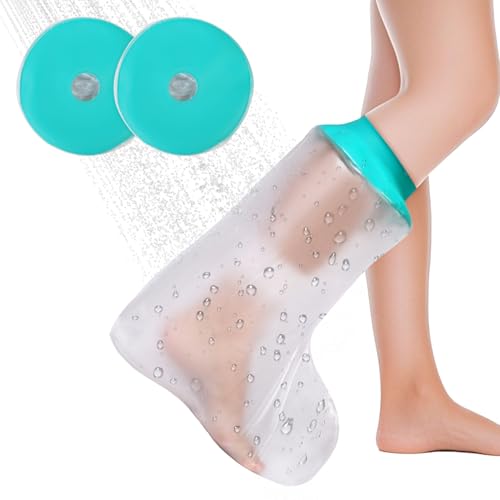 Waterproof Cast Covers for Shower Leg, Adult Cast Protector Bag, 2pk - color: Leg, size: 2PK