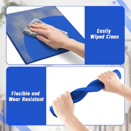 UNIFAMILY 2pack Heat Press Mat 15x15IN, Silicone Heat Press Pad, Blue Washable Double-Sided Heat Mat for Heating Press for Vinyl HTV Transfer, T-Shirt Iron, Heat Press Mats - color: Blue