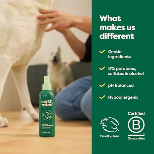 Earth Rated Dog Deodorizing Refresh Mist Spray, White Tea & Basil, 8oz - size: Deodorizing Spray