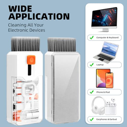 Ordilend Keyboard Cleaner & Laptop Cleaning Kit, All-in-1 for Computer PC - color: White