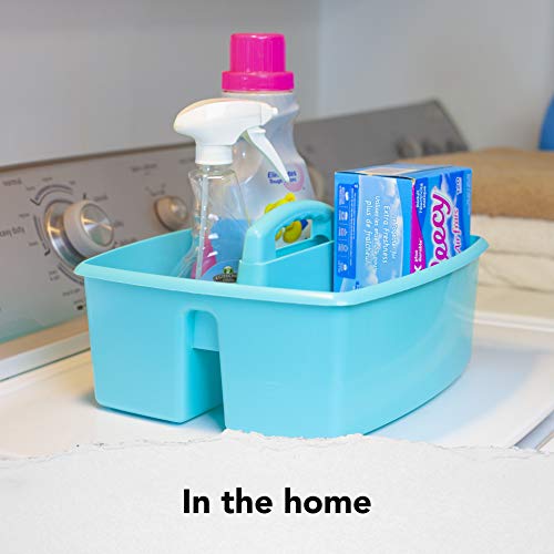 Storex Industries 13" x 11" x 6.375" Large Caddy, Teal - color: Teal, size: 1-Pack, style: Large