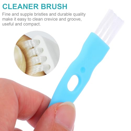 ABOOFAN 30 Pack Small Groove Cleaning Brush 4.25 inch Crevice Cleaner with Non-Slip Handle Fine Bristles for Keyboard Window Tracks Razor Shaver Garlic Masher Compact Cleaning Tool