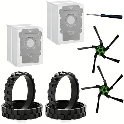 Roomba Replacement Wheels for iRobot Roomba s9 (9150) and s9+ (9550) Series Robot Vacuums (Includes 2 Side Brushes, 4 Drive Wheels, 2 Dust Bags, 1 Screwdriver)
