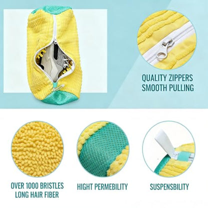 Reusable Shoe Laundry Bags 2 Pack for Washer Dryer, Oversized Shoe Bags