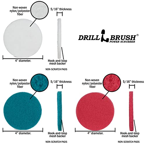 Drillbrush Kitchen Cleaning Supplies - Stove & Oven Rack Cleaning Brush Kit - color: Green