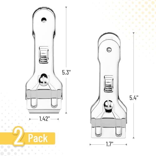 Bates- Metal Razor Blade Scraper Tool, 2 Pack, Carbon Steel Blades, Stainless Steel Body, Heavy-Duty Cleaning Razor Scraper Tool