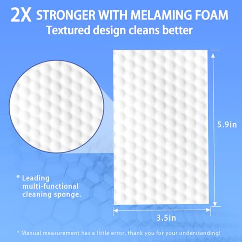 Convex Point Melamine Eraser Sheets, 50 Count