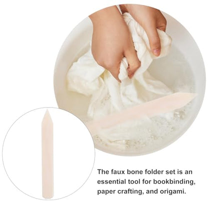 Fabric Clothing Scraper Cow Bone Material Thickened Clothes Stain Removal Tool Heavy Duty Pre-Treatment Cleaning Supplies for Laundry and Dry Cleaning Use