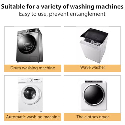 10 Pcs Reusable Laundry Scrubbing Balls - Tangle-Free Washer Balls for Effective Washing and Cleaner Clothes,White - color: White