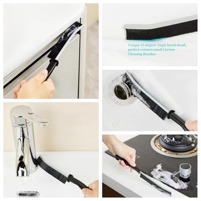 3 PCS Crevice Cleaning Brush,Hard Bristle Crevice Cleaning Brush,Crevice Cleaning Tool is Effective to Clean the Small Gap of Kitchen, tolilet and Windows. - style: 3pcs