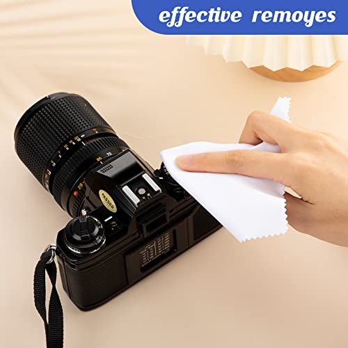 Leelosp 300 Pcs Glasses Cleaning Cloth Microfiber Glasses Wipe, Mixed Color
