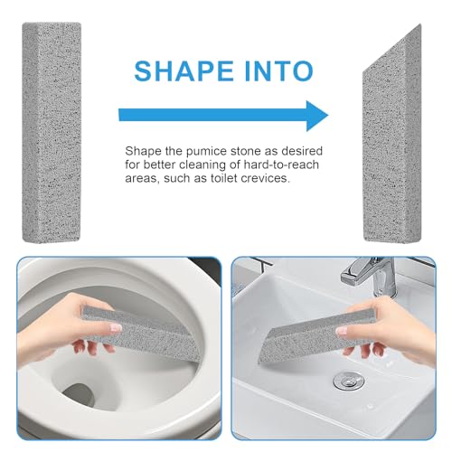 4 Packs Pumice Stone Toilet Bowl Cleaner, Pumice Stone for Cleaning, Powerfully Cleans Hard Water Rings, for Cleaning Toilets, Bathtubs, Grills, Swimming Pools, Sinks - size: 4 Pack