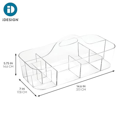 iDesign Plastic Cosmetic Organizer Tote, Clear - size: Large