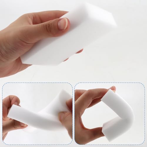 50 Pack Heavy Duty Melamine Sponges, Magic Cleaning Foam Eraser Pads, Bulk - size: 50