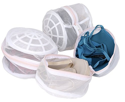 Premium Bra Wash Bag – Set of 3 Mesh Lingerie Laundry Bags for Delicates – Protects Bras, Underwear & Intimates in Washing Machine – Durable Zipper Closure – Regular Size - size: Regular