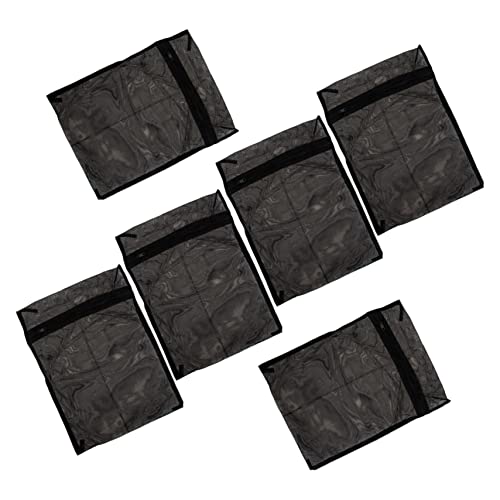 6 Pack Mesh Laundry Bags Clothing Washing Bags for Bra Underwear Socks Zipper Delicates Wash Pouches for Washer and Dryer Travel Organizer