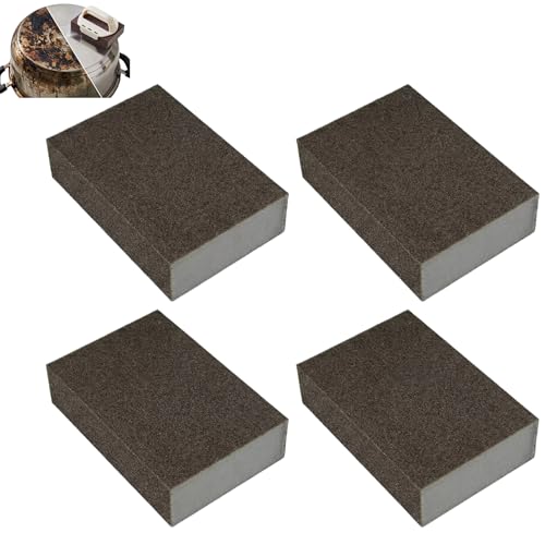 Magic Emery Cleaning Sponge,Heavy Duty Nano Sponge Eraser, Magic Carbide Cleaning Sponge for Rust & Grease Remover, Steeli Sponge Alternative, Magic Eraser Sponge for Pans(4 Sponge) - size: 4 Sponge