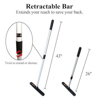 14-inch 60Lbs Heavy Duty Telescoping Magnetic Sweeper Pickup Tool - size: 14-inch / 60Lbs Pull