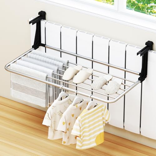 Tangkula Portable Clothes Drying Rack for Indoor & Outdoor Use(Large) - size: Large