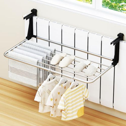 Tangkula Portable Clothes Drying Rack for Indoor & Outdoor Use(Large) - size: Large