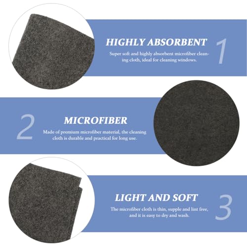 Microfiber Glass Cleaning Cloths for Glasses Mirrors & Windows Lint Free Cleaning Cloths for Home Soft Wiping Towels 3 Pack 11.81 X 11.81 in