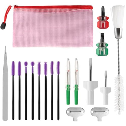 ATROPOS 19 Pcs Sewing Machine Cleaning Kit, Repair Tools with Storage Bag for Sewing Machine Maintenance