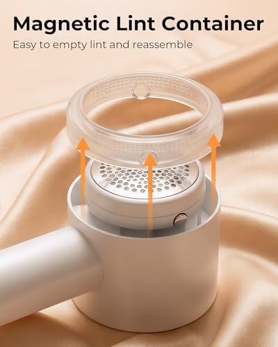 Fabric Shaver, 2 in 1 Rechargeable Sweater Shaver with Lint Roller, Magnetic Cap, Digital Display, 2 Extra Blades, Defuzzer for Clothing Furniture Couch - color: Iovry