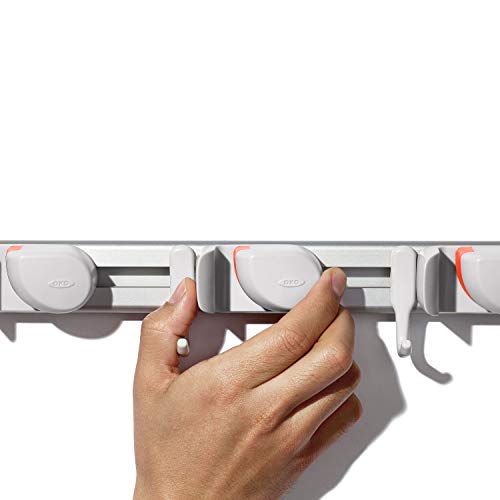 OXO Good Grips Wall-Mounted Mop and Broom Organizer