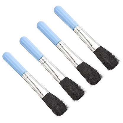 PATIKIL Succulent Cleaning Brush 4Pack 125mm Black Gardening Tools Plant Brush for Garden Blue Handle - color: Blue