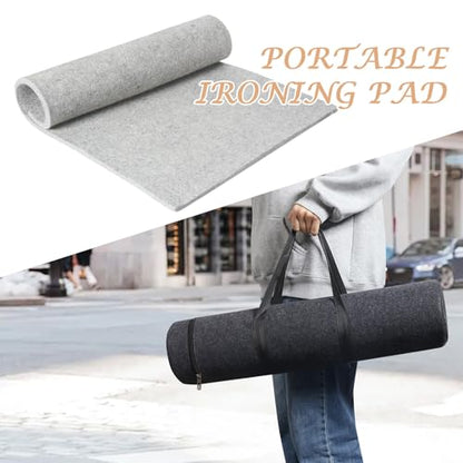 Wool Pressing Mat for Quilting, 24" X 36" Portable Wool Ironing Mat 100% Felted Wool Iron Board for Quilters, Great for Quilting & Sewing Projects - size: 24" x 36"