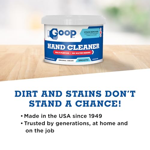 GOOP Original Multi-Purpose Waterless Hand Cleaner and Stain Remover - 14 oz Can (Pack of 3) - size: 14 Ounce (Pack of 3)