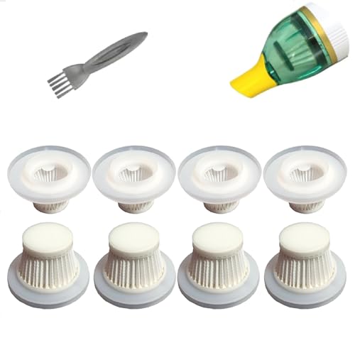 8 Pack Hepa Filters compatible with Compact Vacuum Cleaner as Seen on TV, Washable Filters Works with Handheld Vacuum Cordless, Filters Compatible with Compact Vac. (Vacuum isn't included)